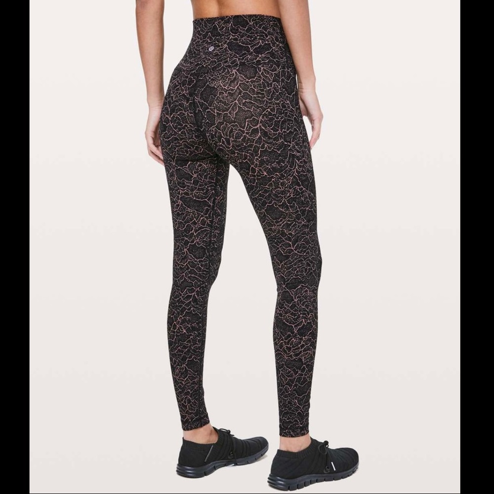 Lululemon Align Legging 28” Lacescape Spanish Rose